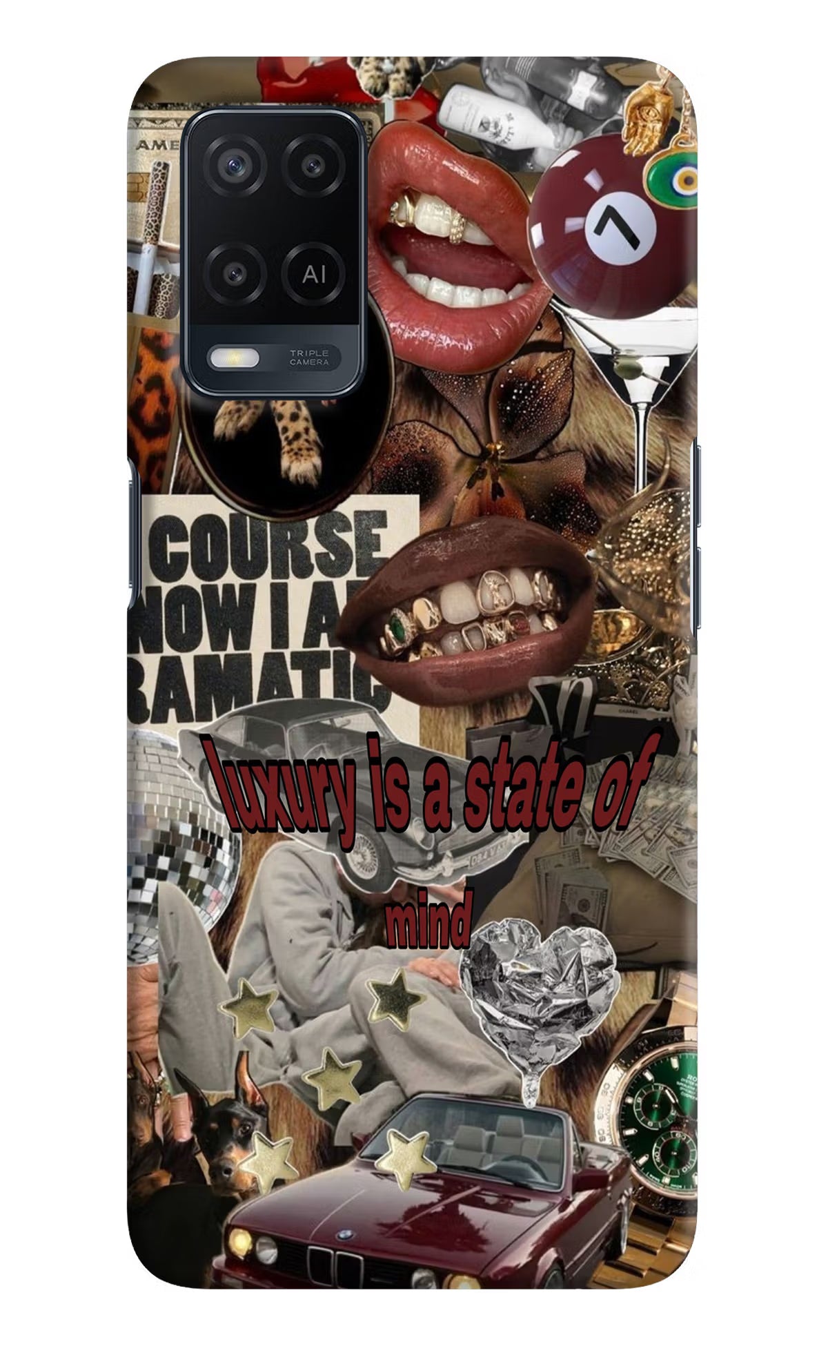 Luxury Oppo A54 Hard Case Back Cover by Casekaro