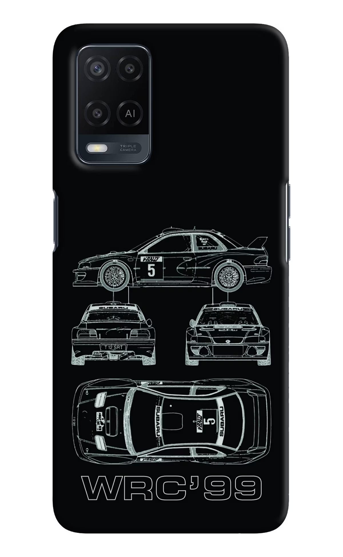 WRC'99 Oppo A54 Hard Case Back Cover by Casekaro