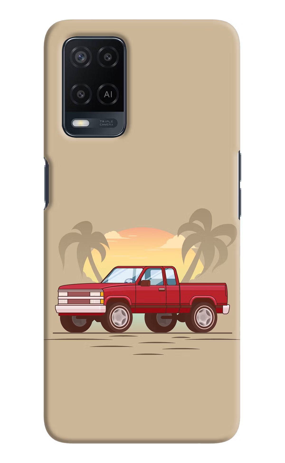 Desert Classic Drive Oppo A54 Hard Case Back Cover by Casekaro