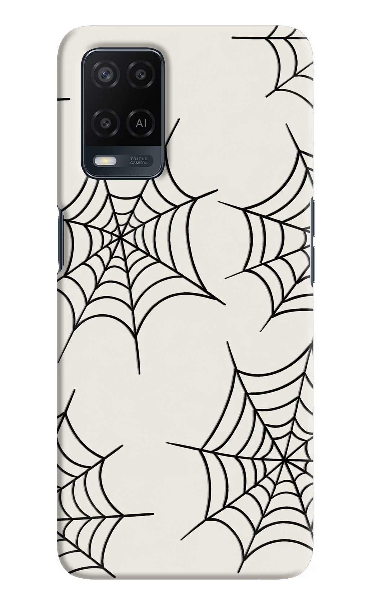 Spider Web Oppo A54 Hard Case Back Cover by Casekaro
