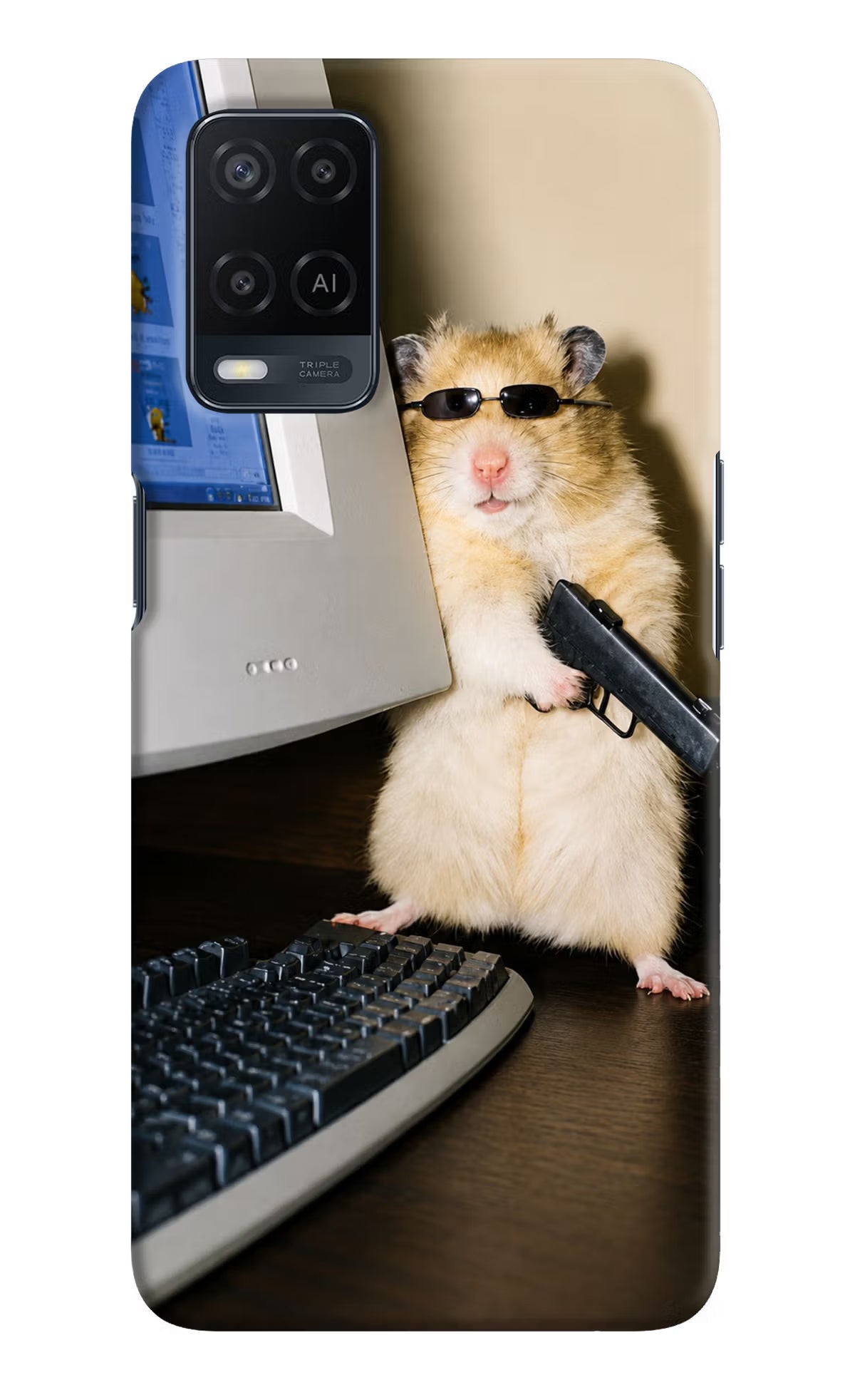 Hacker Hamster Oppo A54 Back Cover