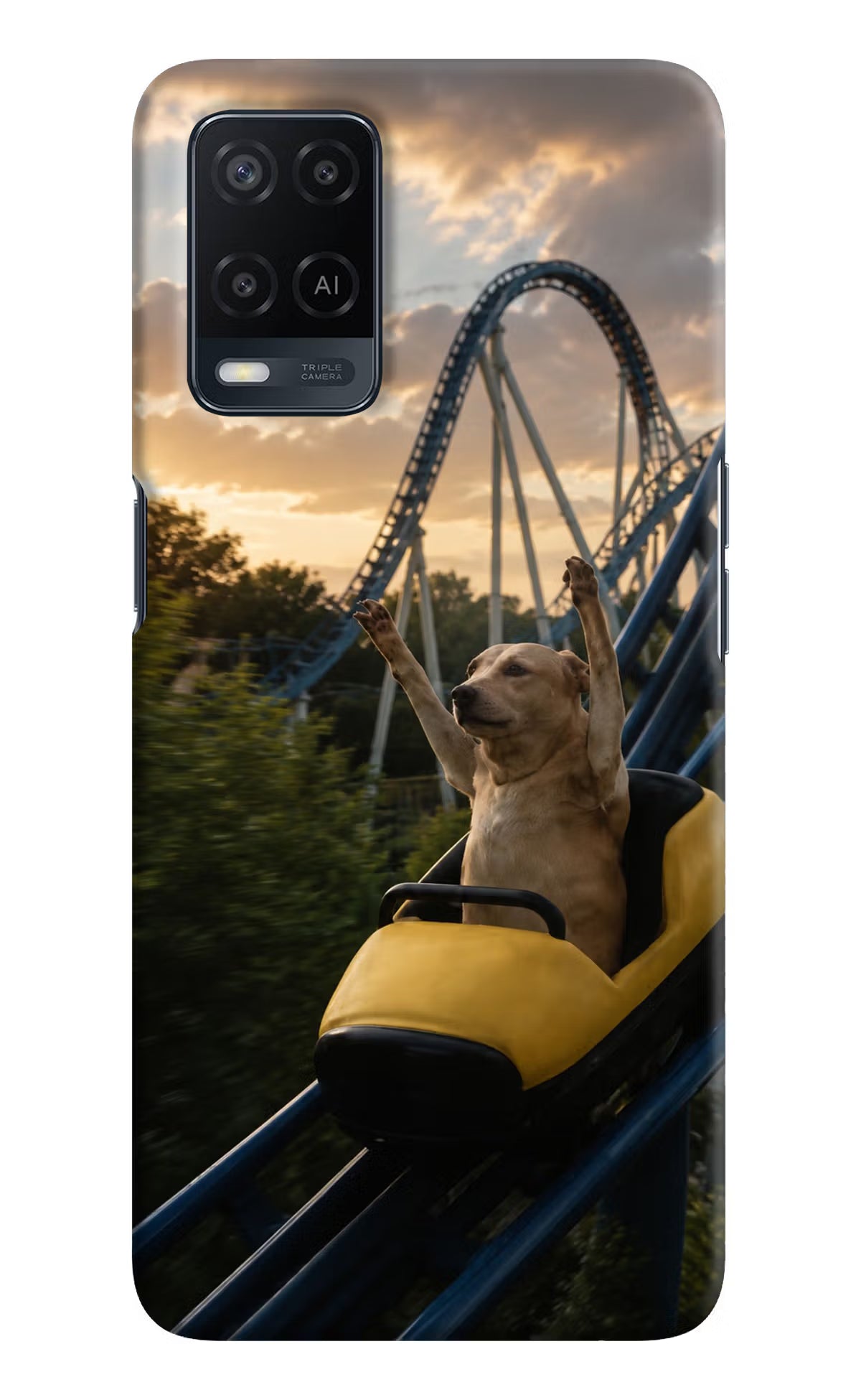 Rollercoaster Dog Oppo A54 Back Cover