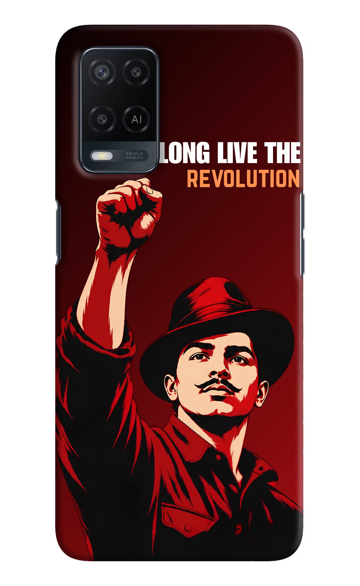 Bhagat Singh Revolution Oppo A54 Back Cover