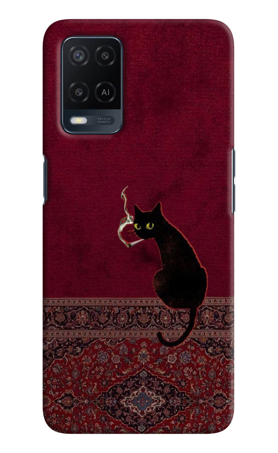 Midnight Cat Oppo A54 Back Cover, Hard case