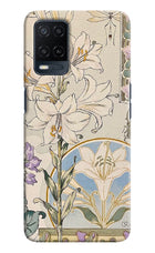 White Lily Oppo A54 Hard Case Back Cover by Casekaro