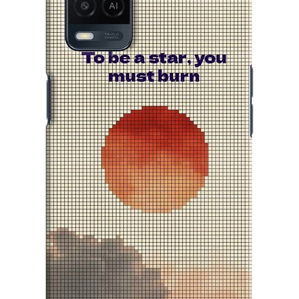 Pixel Sun Oppo A54 Hard Case Back Cover by Casekaro