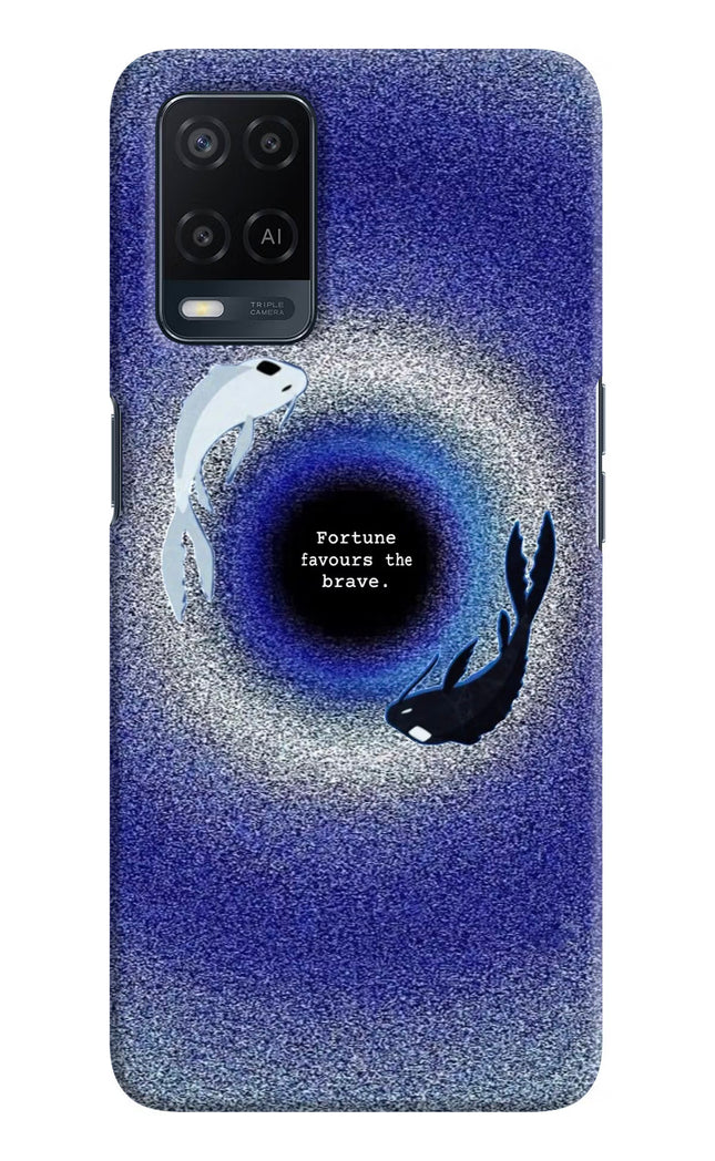 Dark Koi Oppo A54 Hard Case Back Cover by Casekaro