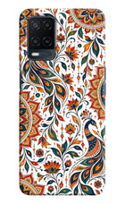 White Mayura Oppo A54 Back Cover