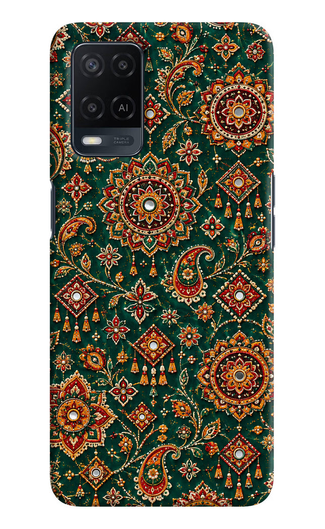 Green Pataka Oppo A54 Hard Case Back Cover by Casekaro