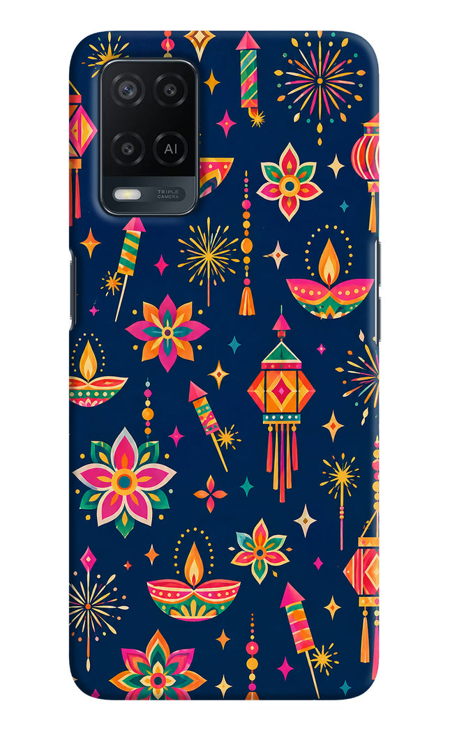 Festive Pop Oppo A54 Hard Case Back Cover by Casekaro