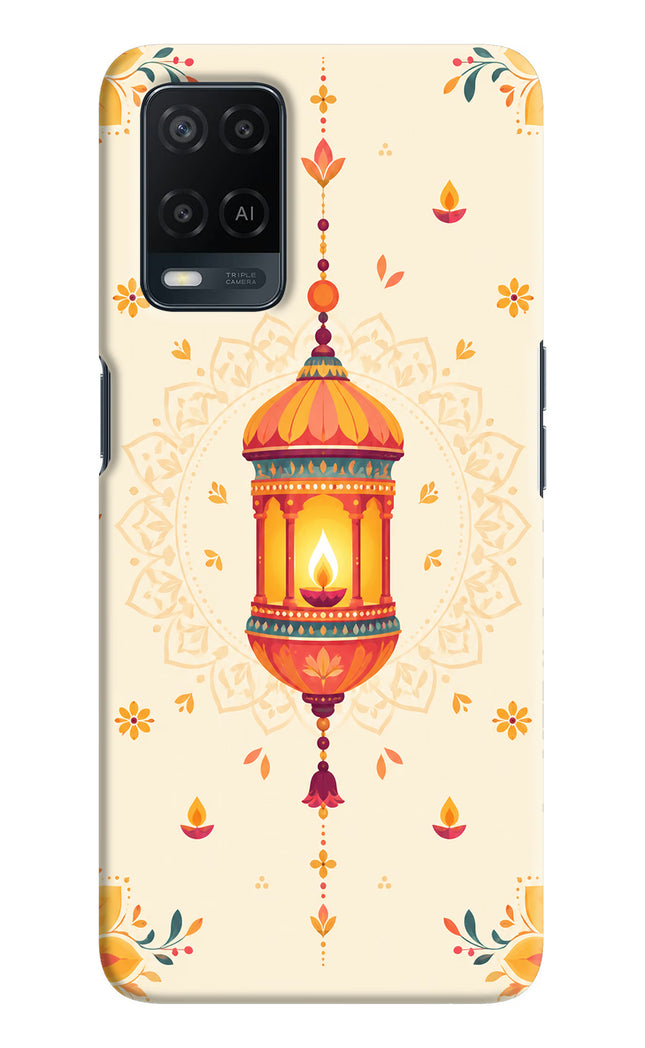 Golden Lantern Oppo A54 Hard Case Back Cover by Casekaro