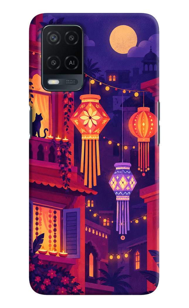 Lantern Lane Oppo A54 Hard Case Back Cover by Casekaro