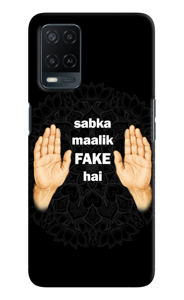 Sabka Malik Fake Oppo A54 Hard Case Back Cover by Casekaro