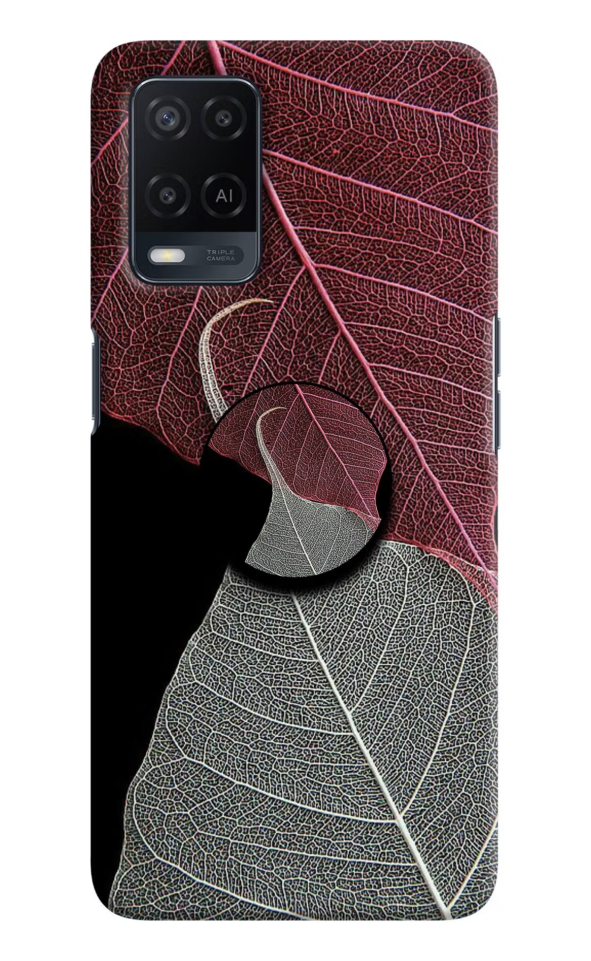 Leaf Pattern Oppo A54 Pop Case by Casekaro