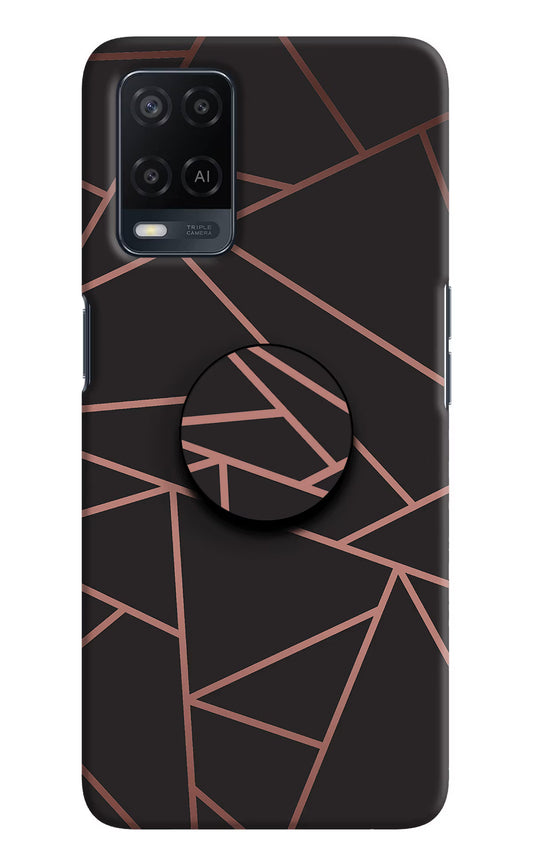 Geometric Pattern Oppo A54 Pop Case by Casekaro