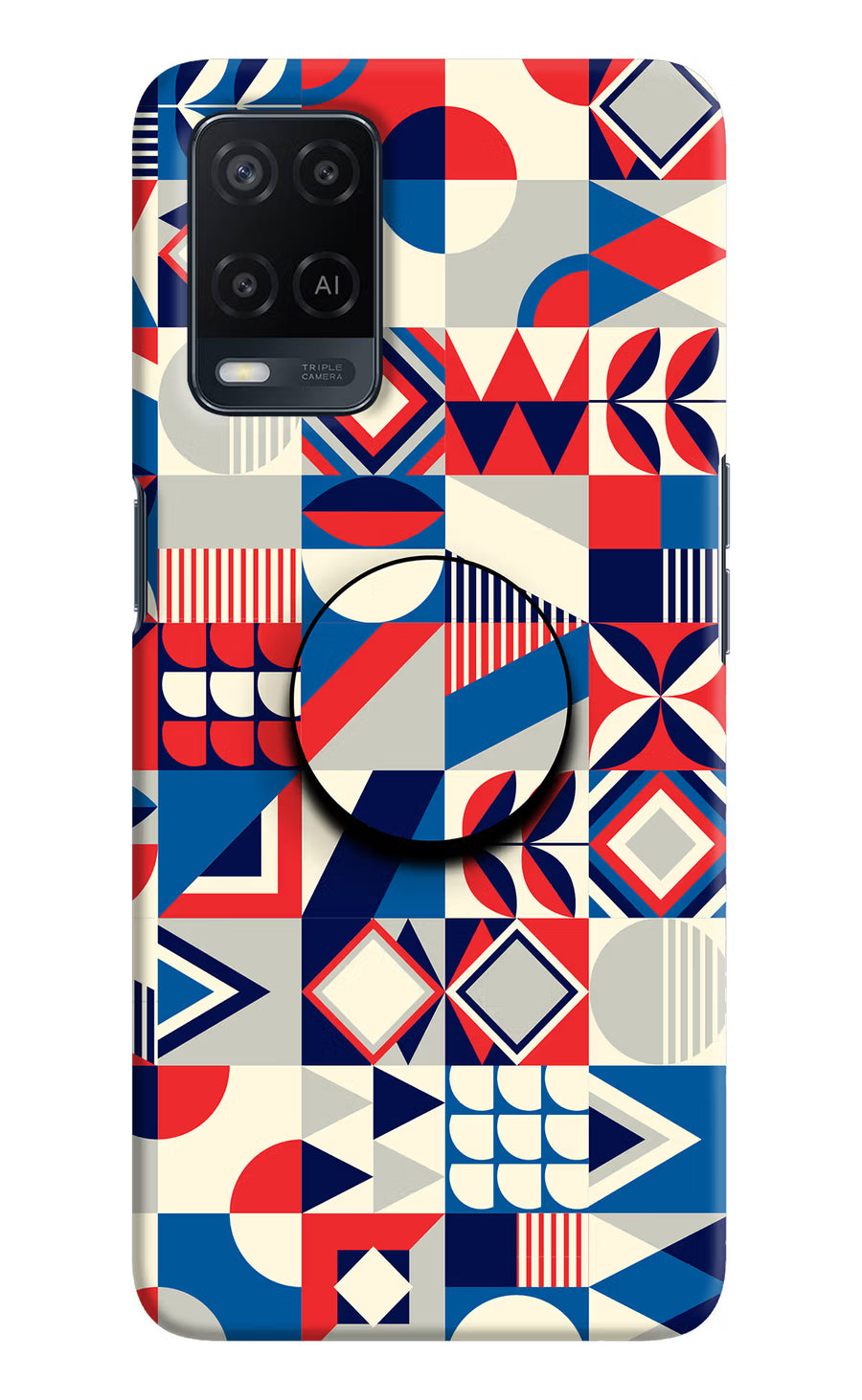 Colorful Pattern Oppo A54 Pop Case, Hard case
