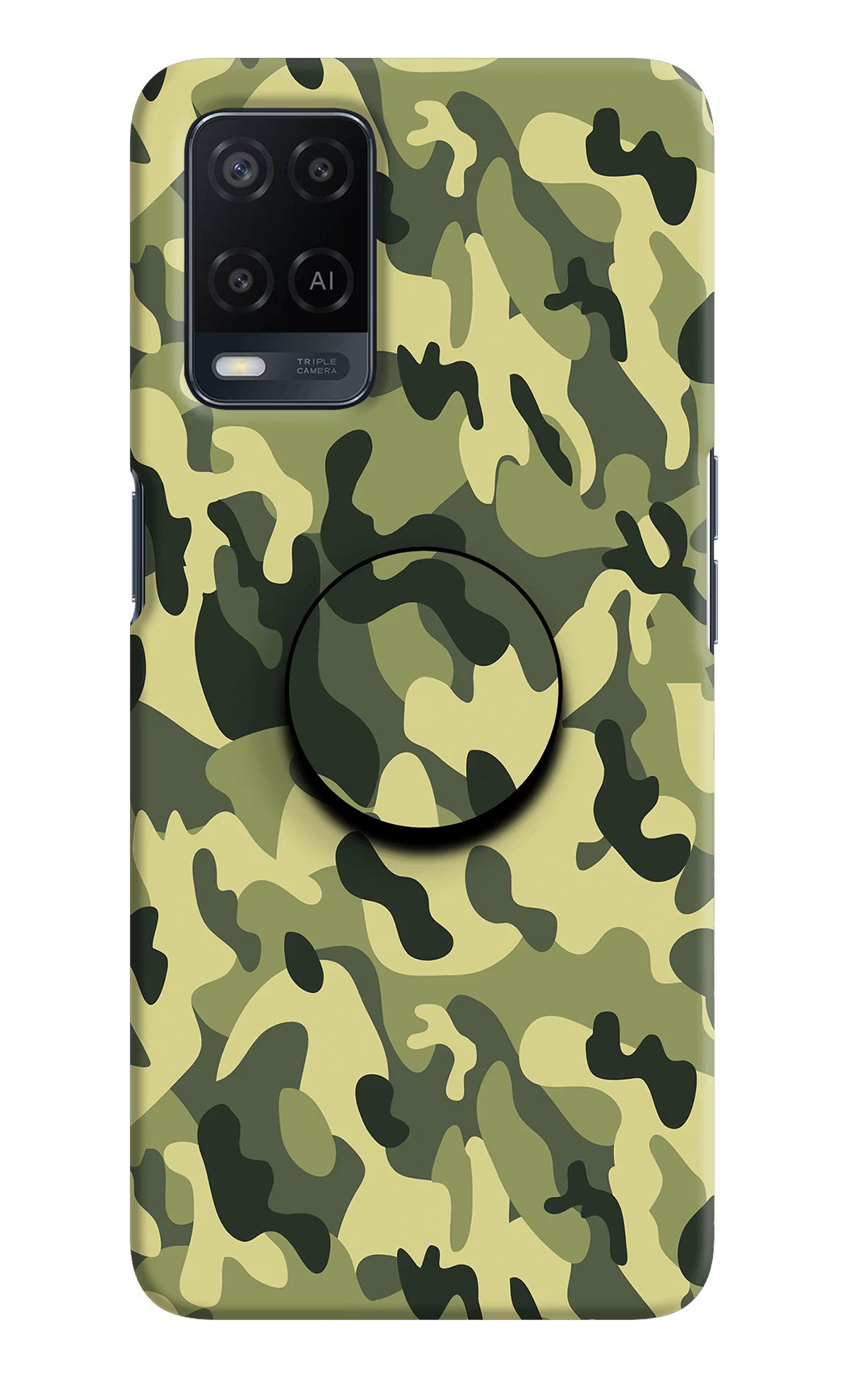 Camouflage Oppo A54 Pop Case by Casekaro
