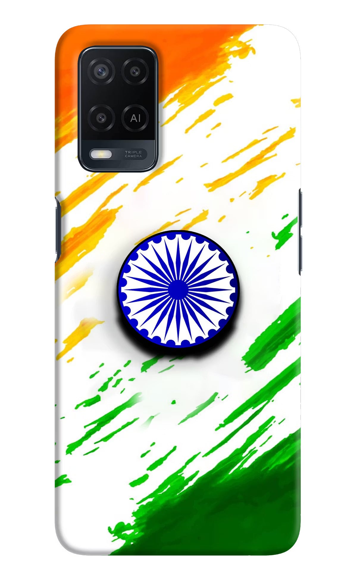 Indian Flag Ashoka Chakra Oppo A54 Pop Case by Casekaro