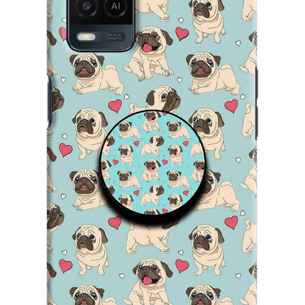 Pug Dog Oppo A54 Pop Case by Casekaro