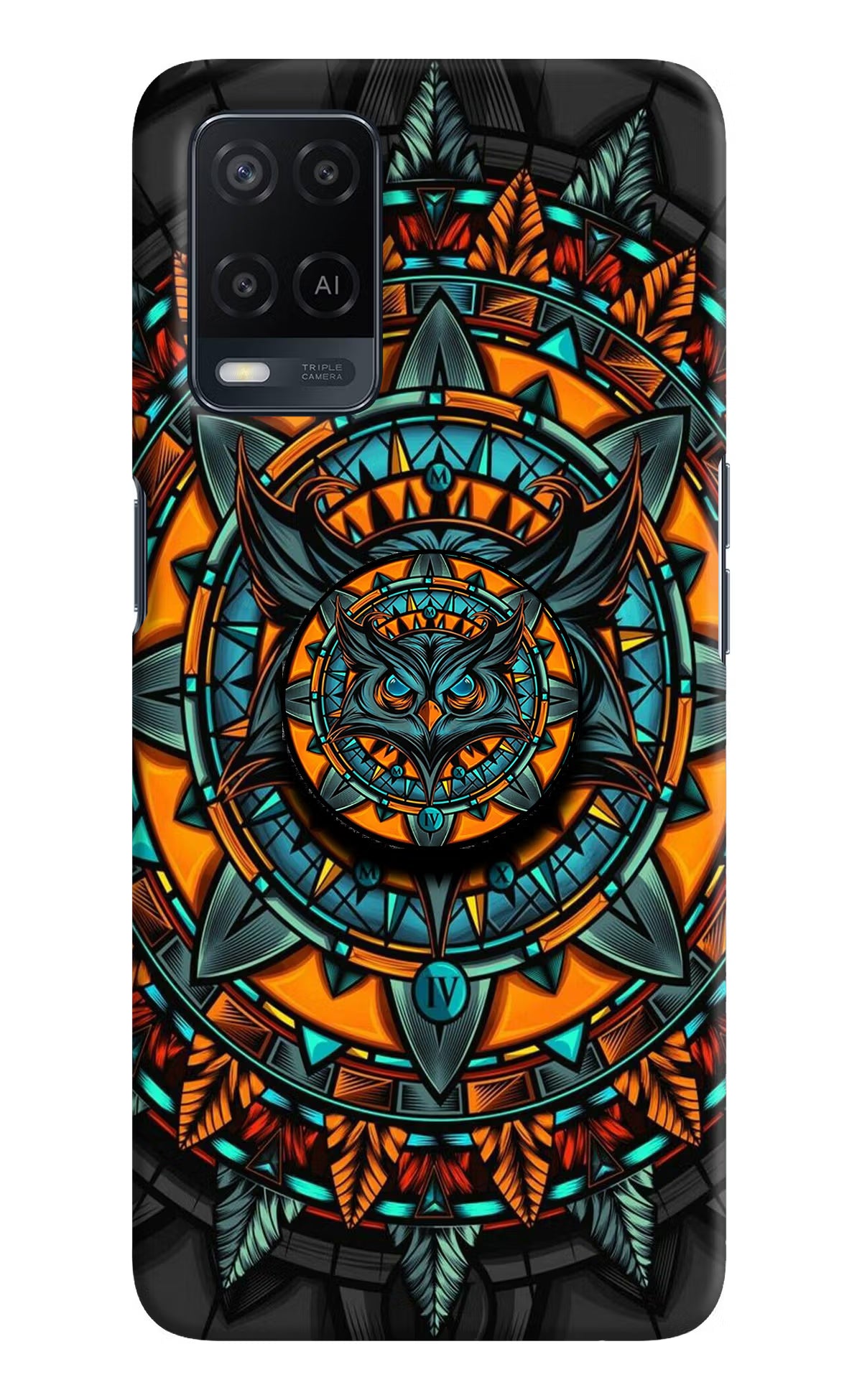 Angry Owl Oppo A54 Pop Case by Casekaro