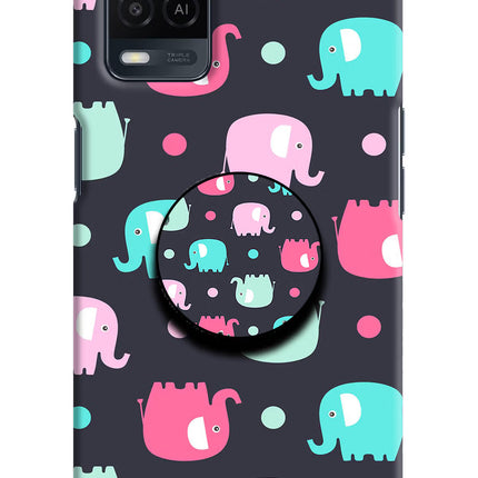 Baby Elephants Oppo A54 Pop Case by Casekaro