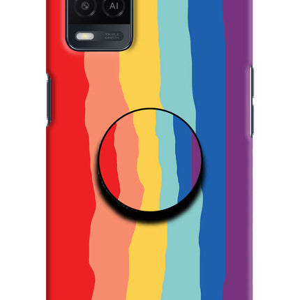 Rainbow Oppo A54 Pop Case by Casekaro