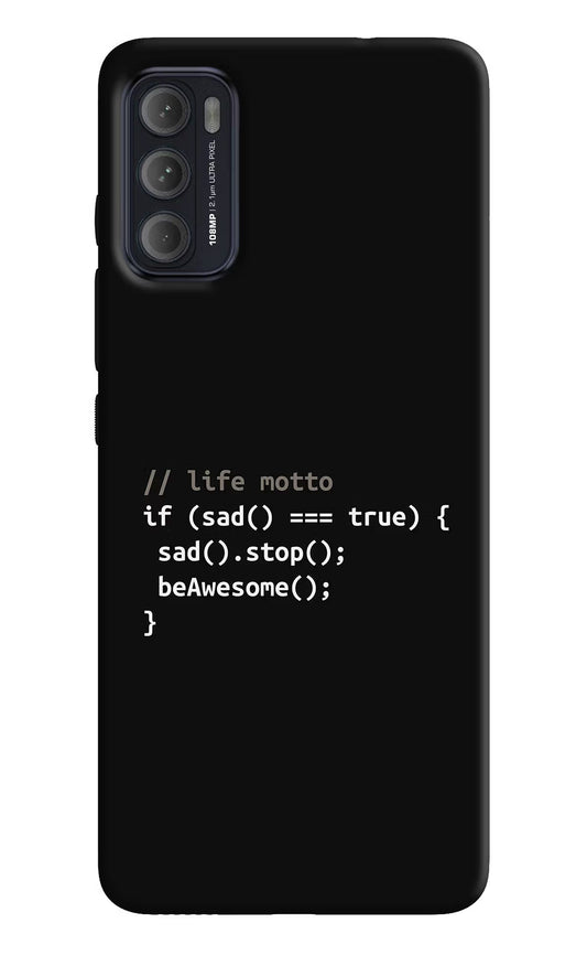 Life Motto Code Moto G60/G40 Fusion Back Cover