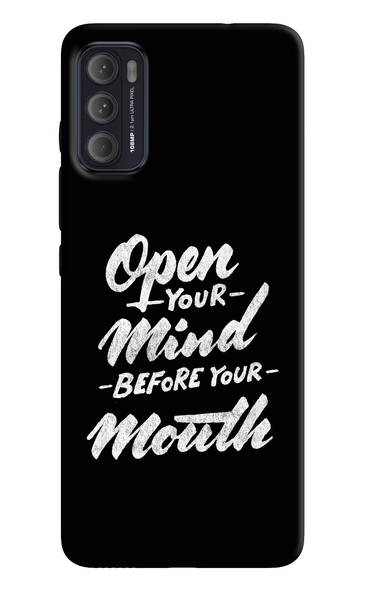 Open Your Mind Before Your Mouth Moto G60/G40 Fusion Back Cover
