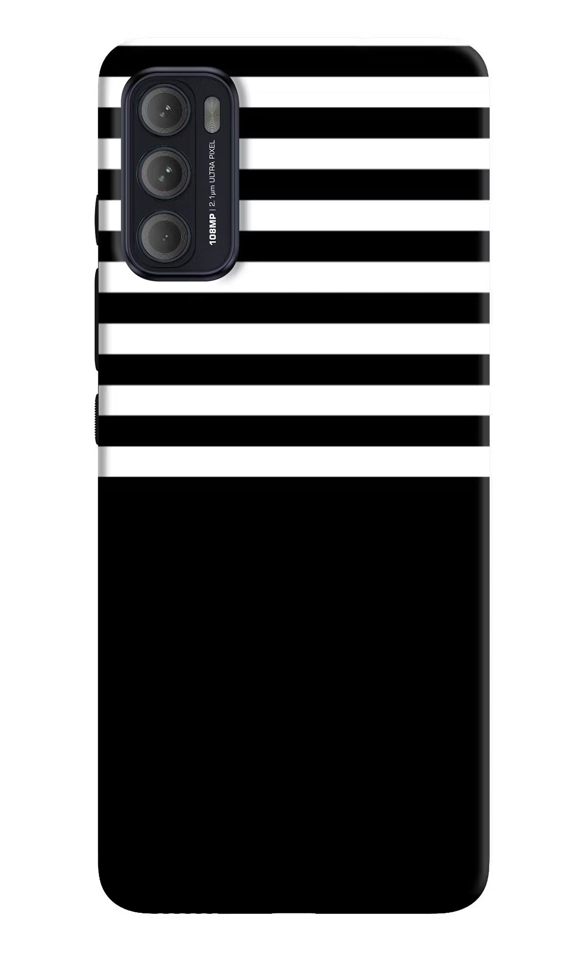 Black and White Print Moto G60/G40 Fusion Back Cover