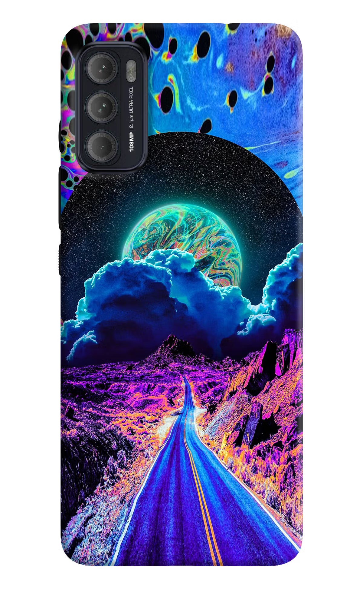 Psychedelic Painting Moto G60/G40 Fusion Back Cover