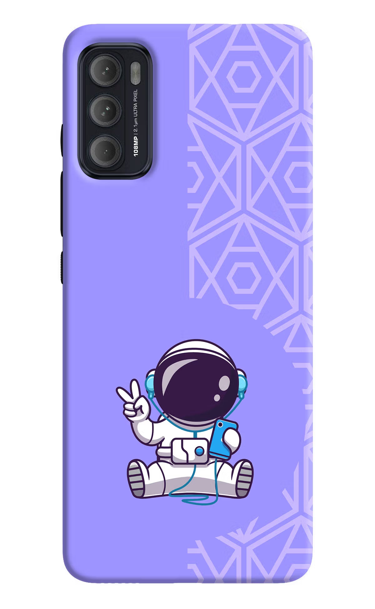 Cute Astronaut Chilling Moto G60/G40 Fusion Back Cover
