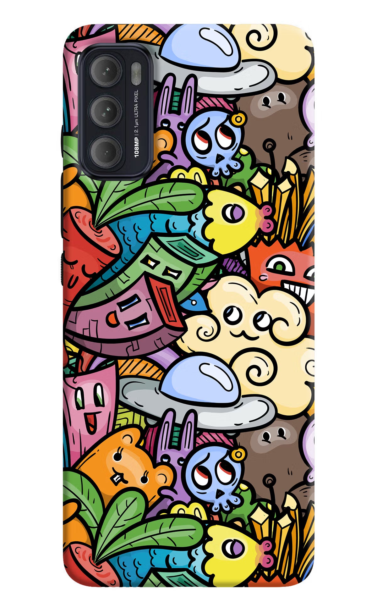 Veggie Doodle Moto G60/G40 Fusion Back Cover