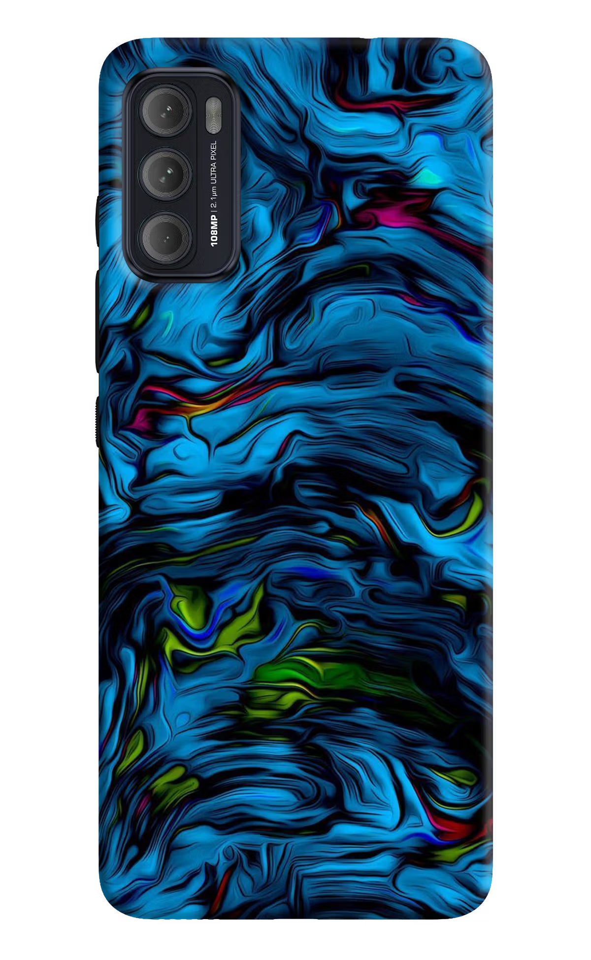 Dark Blue Abstract Moto G60/G40 Fusion Back Cover