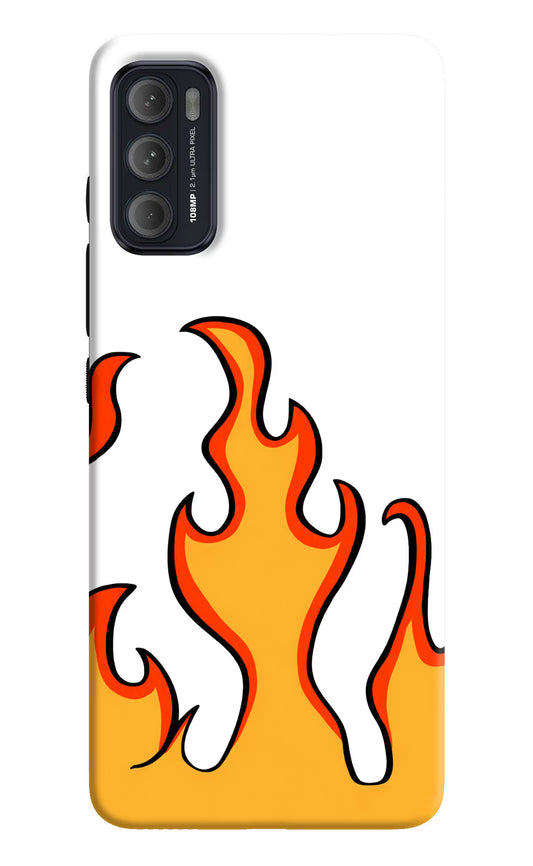 Fired Up – White Moto G60/G40 Fusion Hard Case Back Cover by Casekaro