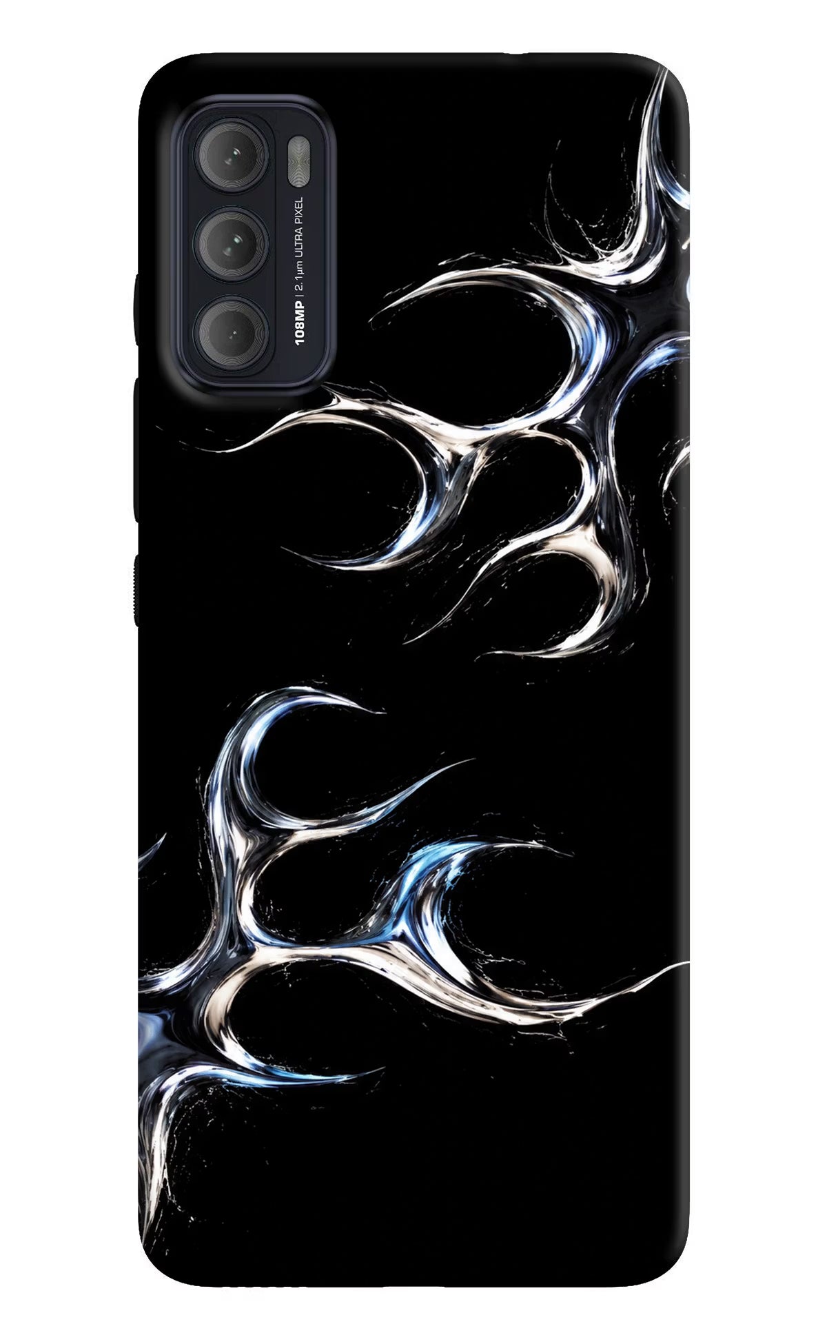 Chrome Tribal Moto G60/G40 Fusion Hard Case Back Cover by Casekaro