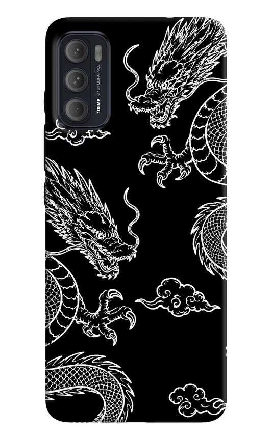 Twin Dragons Moto G60/G40 Fusion Hard Case Back Cover by Casekaro