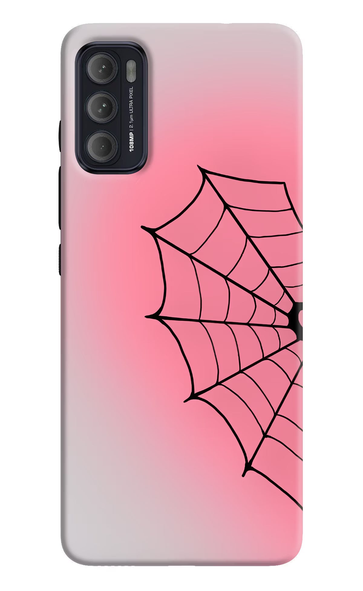 Pink Web Moto G60/G40 Fusion Back Cover
