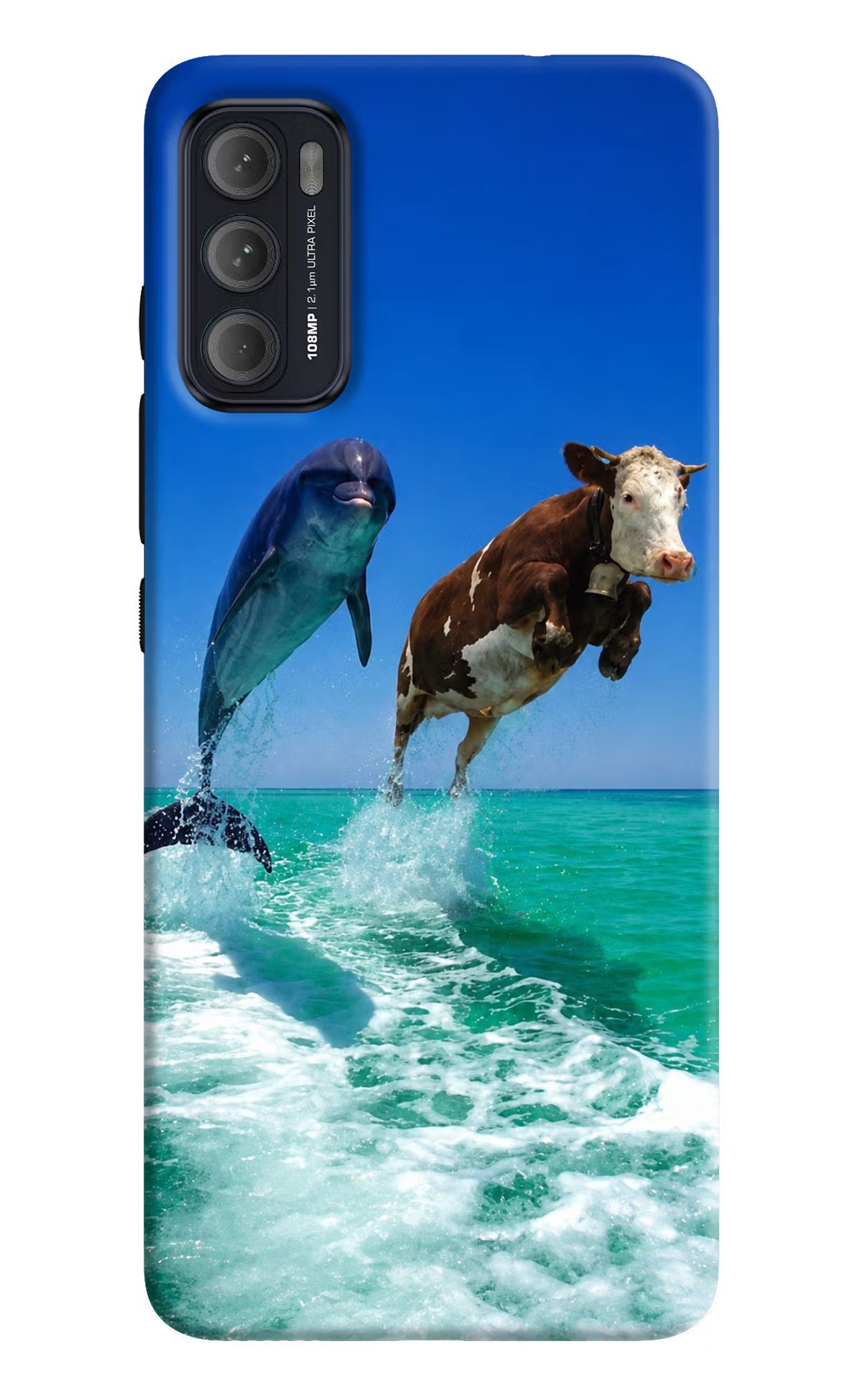 Dolphin vs Cow Moto G60/G40 Fusion Back Cover