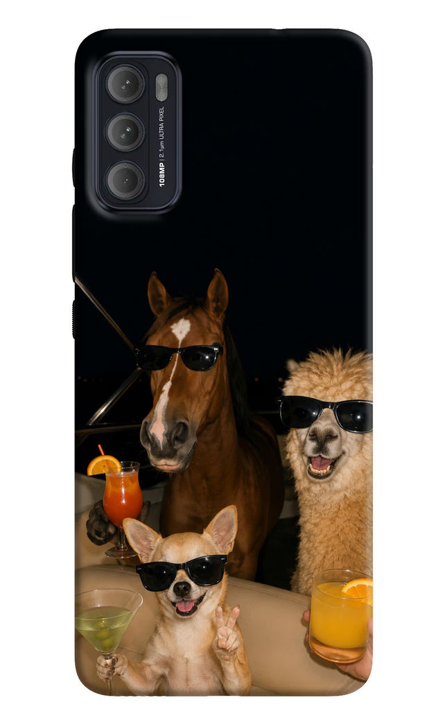 Party Squad Moto G60/G40 Fusion Hard Case Back Cover by Casekaro