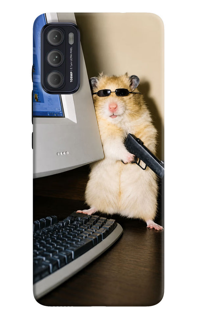 Hacker Hamster Moto G60/G40 Fusion Hard Case Back Cover by Casekaro