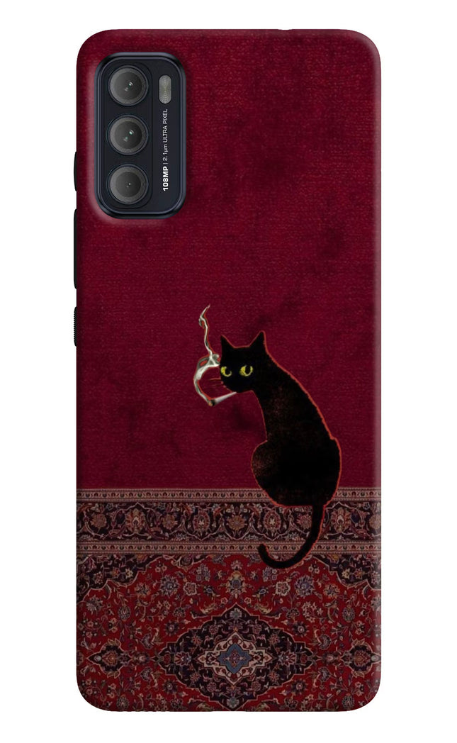 Midnight Cat Moto G60/G40 Fusion Hard Case Back Cover by Casekaro
