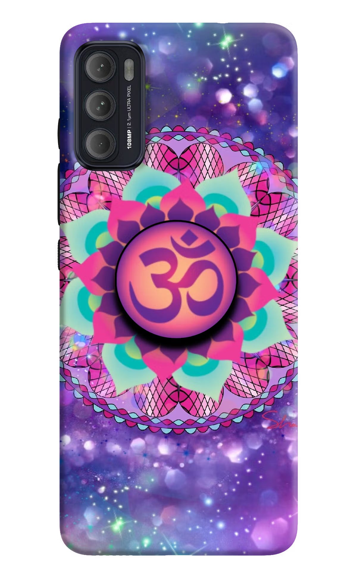 Om Purple Moto G60/G40 Fusion Pop Case