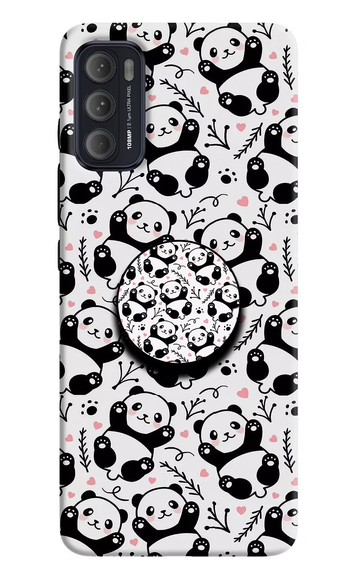 Cute Panda Moto G60/G40 Fusion Pop Case