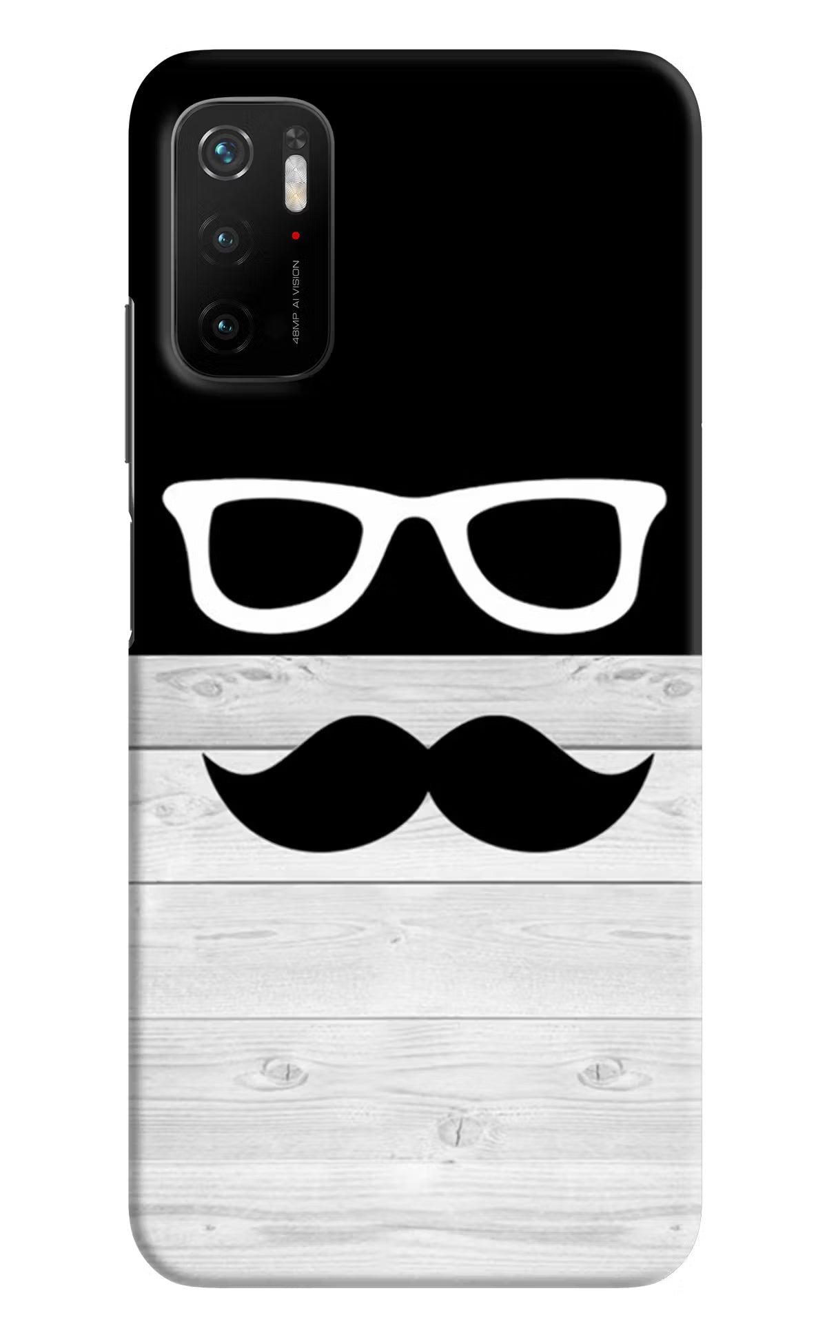 Mustache Poco M3 Pro 5G Hard Case Back Cover by Casekaro