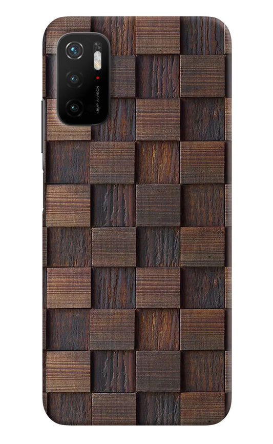 Wooden Cube Design Poco M3 Pro 5G Hard Case Back Cover by Casekaro