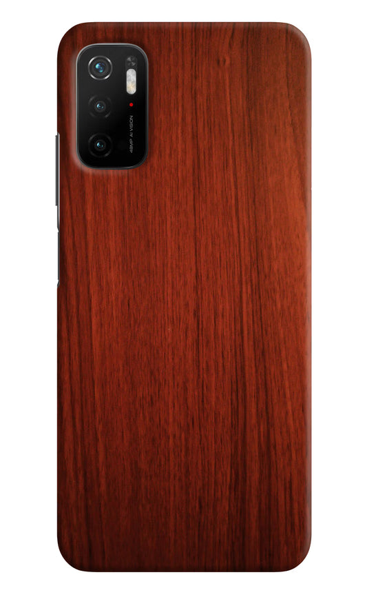 Wooden Plain Pattern Poco M3 Pro 5G Hard Case Back Cover by Casekaro