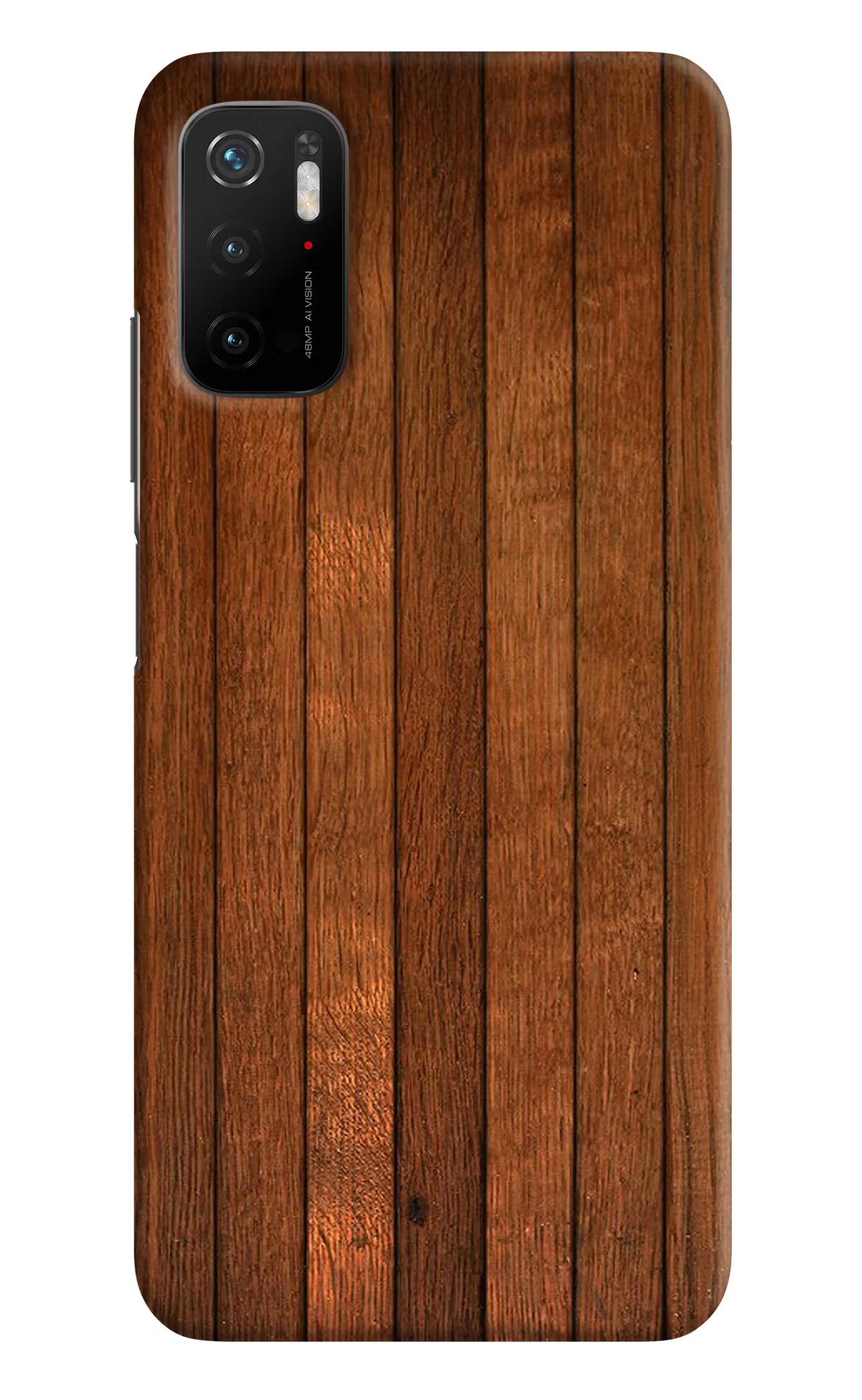 Wooden Artwork Bands Poco M3 Pro 5G Hard Case Back Cover by Casekaro