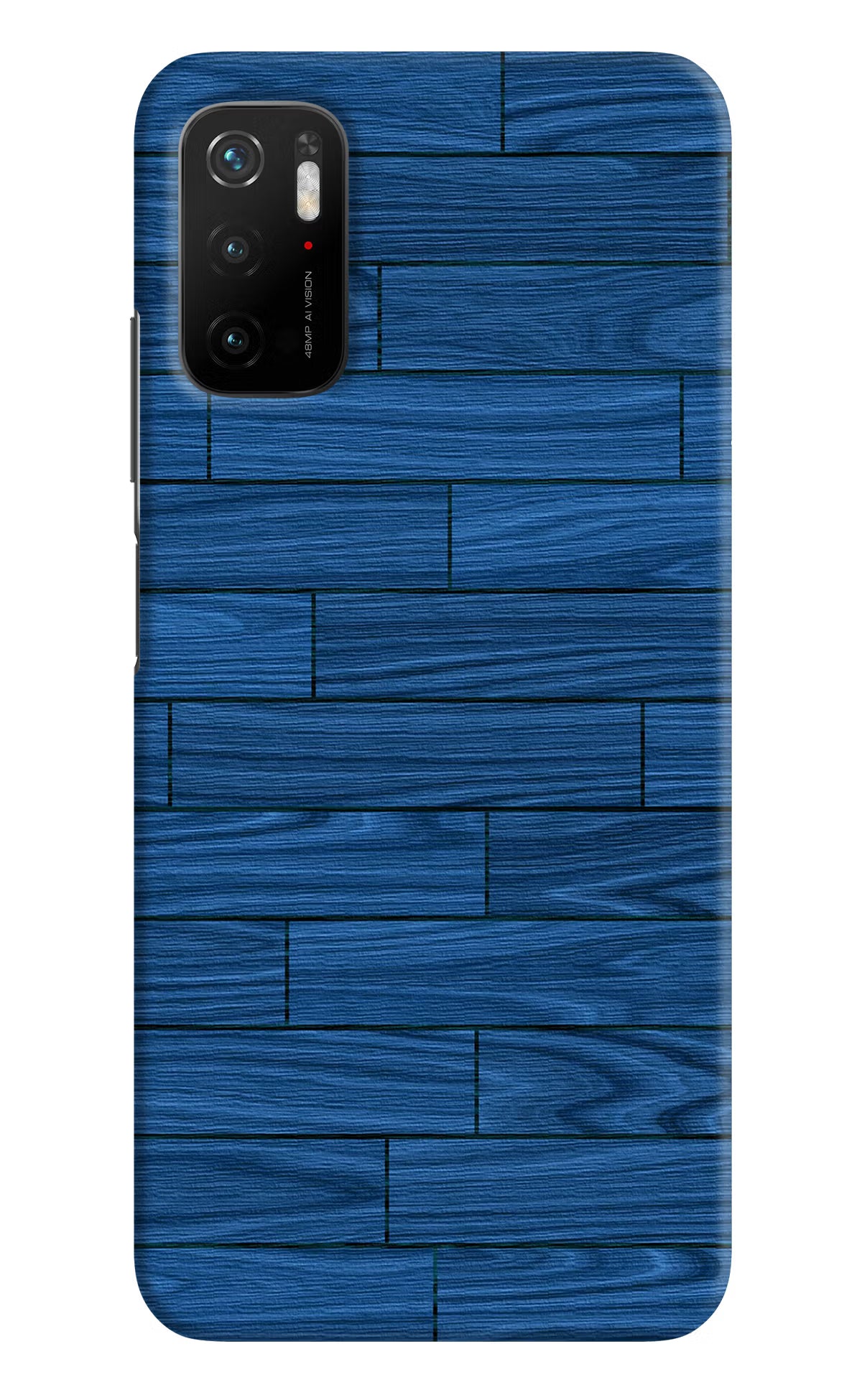 Wooden Texture Poco M3 Pro 5G Hard Case Back Cover by Casekaro