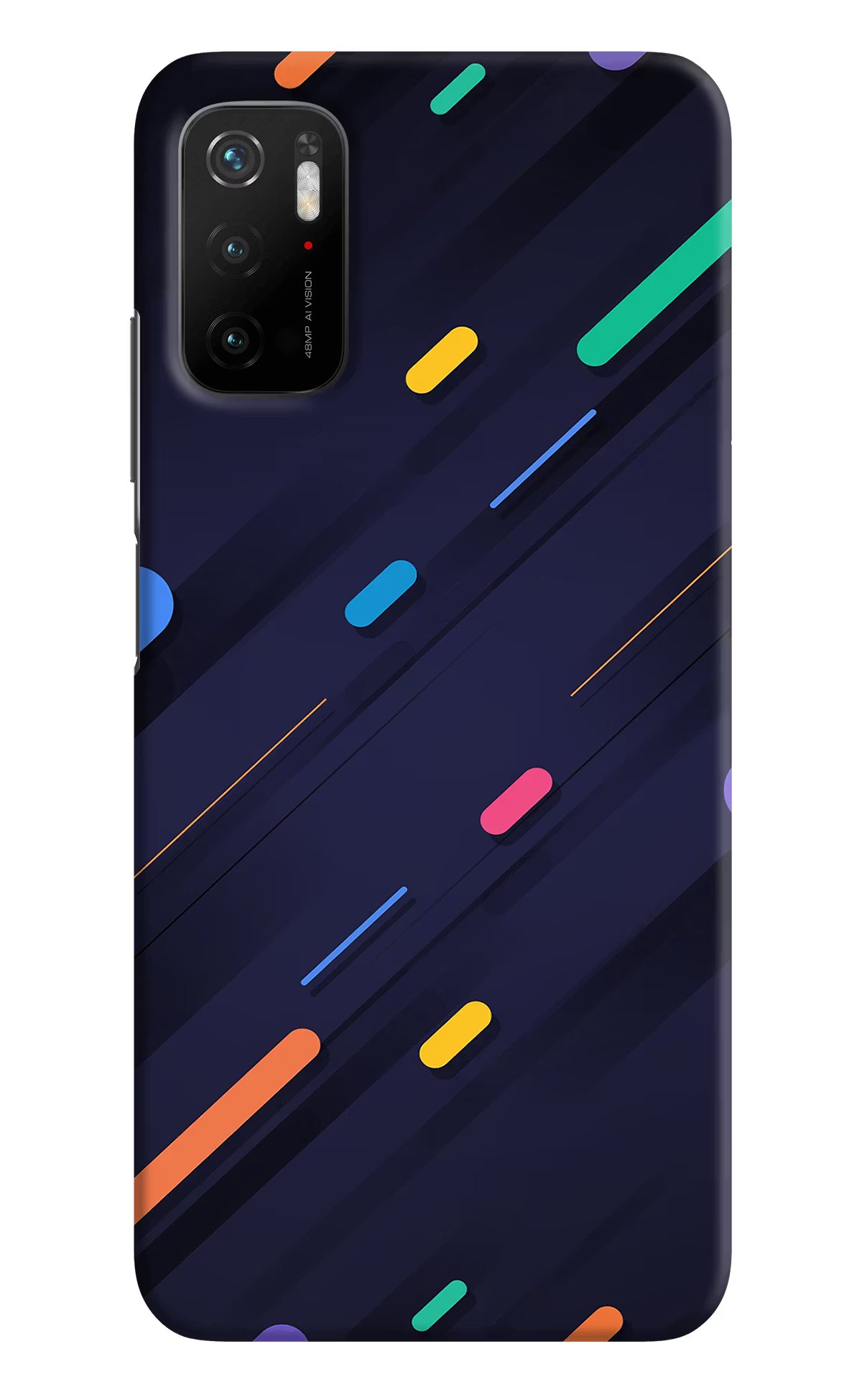 Abstract Design Poco M3 Pro 5G Hard Case Back Cover by Casekaro