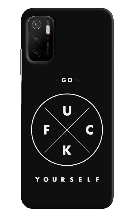 Go Fuck Yourself Poco M3 Pro 5G Hard Case Back Cover by Casekaro